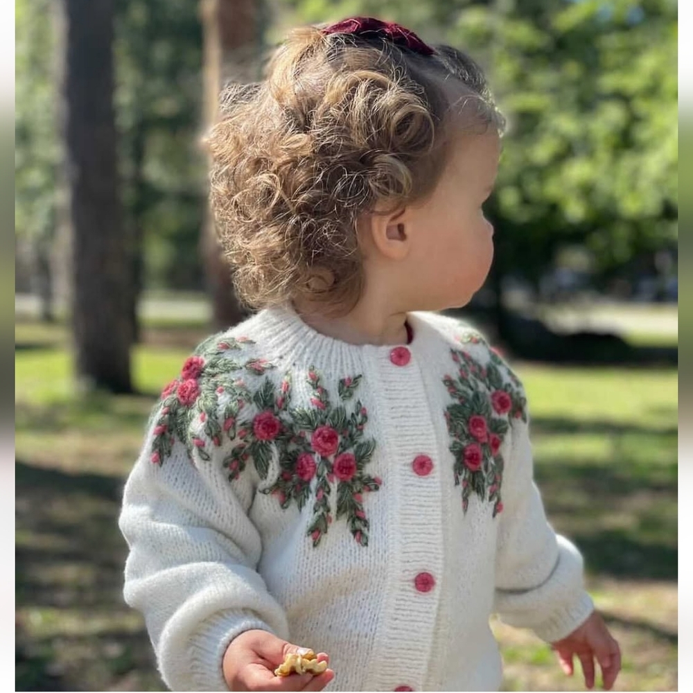 Alpaca 🦙 cardigan 7-9 years